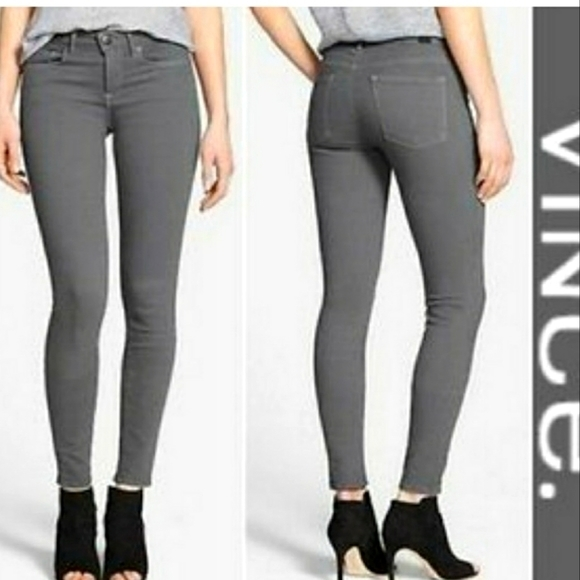 VINCEDARK GRAY SKINNY LEGGING JEANS SIZE 12 JEGGINGS POCKETS‎